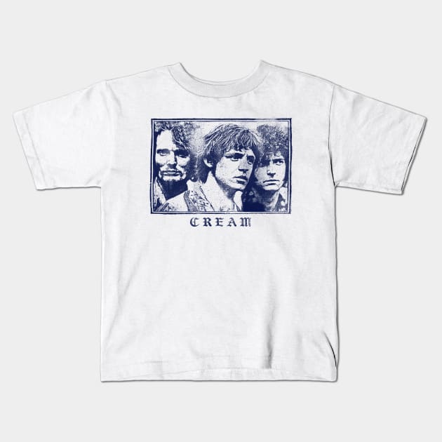 Cream \/\/\/\ Original Vintage Look Fan Design Kids T-Shirt by DankFutura